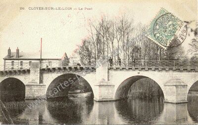 Carte postale ancienne Cloyes — Cloyes sur le Loir (Eure-et-Loir)