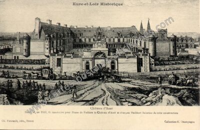 Carte postale ancienne Château d'Anet — Anet (Eure-et-Loir)