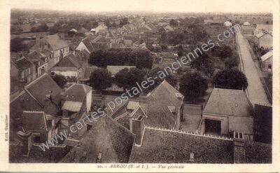 Carte postale ancienne Vue générale — Arrou (Eure-et-Loir)