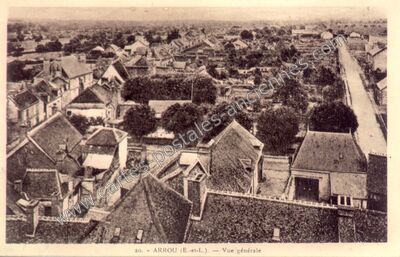 Carte postale ancienne Vue générale — Arrou (Eure-et-Loir)