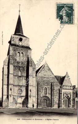 Carte postale ancienne L'Eglise d'Arrou — Arrou (Eure-et-Loir)
