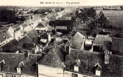 Carte postale ancienne Vue générale — Arrou (Eure-et-Loir)