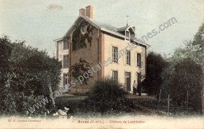 Carte postale ancienne Château de Lautrinière — Arrou (Eure-et-Loir)
