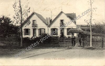 Carte postale ancienne Les Chalets — Arrou (Eure-et-Loir)