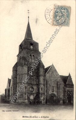 Carte postale ancienne L'Eglise — Arrou (Eure-et-Loir)