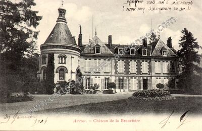 Carte postale ancienne Chateau de la Brunetiere — Arrou (Eure-et-Loir)