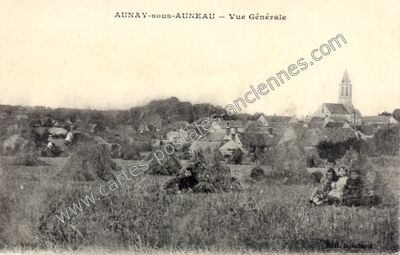 Carte postale ancienne Vue Générale — Aunay-sous-Auneau (Eure-et-Loir)