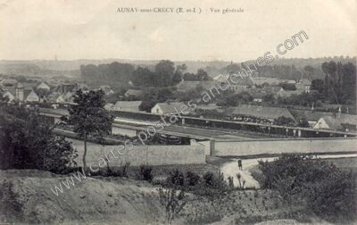 Carte postale ancienne Vue générale — Aunay-sous-Crécy (Eure-et-Loir)