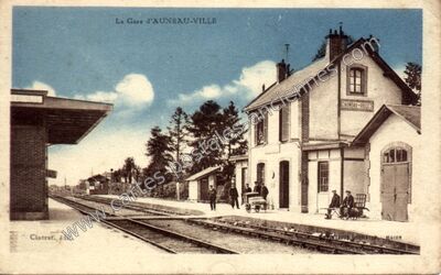 Carte postale ancienne La Gare — Auneau (Eure-et-Loir)