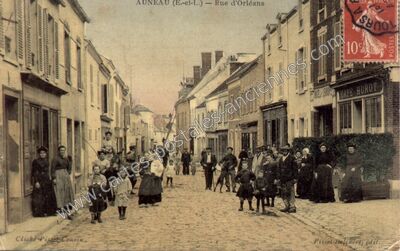 Carte postale ancienne Rue d'Orléans — Auneau (Eure-et-Loir)