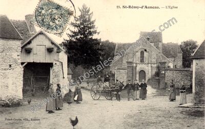 Carte postale ancienne St Remy — Auneau (Eure-et-Loir)