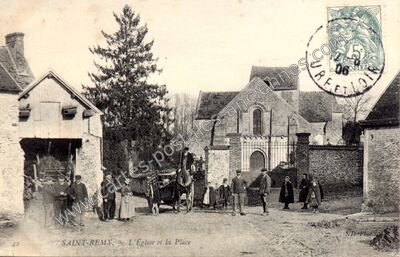 Carte postale ancienne St Remy — Auneau (Eure-et-Loir)