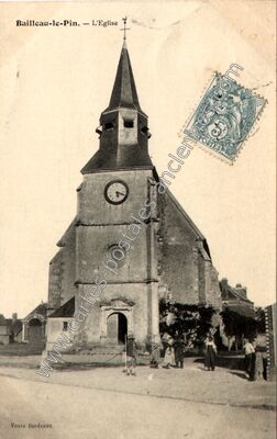 Carte postale ancienne L'Eglise — Bailleau-le-Pin (Eure-et-Loir)