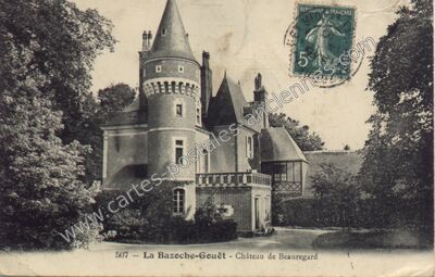 Carte postale ancienne Chateau de Beauregard — La Bazoche-Gouet (Eure-et-Loir)