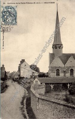 Carte postale ancienne Environs de la Ferté-Vidame — Beauche (Eure-et-Loir)