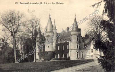 Carte postale ancienne Chateau de Beaumont les Autels — Beaumont-les-Autels (Eure-et-Loir)