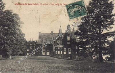 Carte postale ancienne Chateau de Courtalain — Courtalain (Eure-et-Loir)