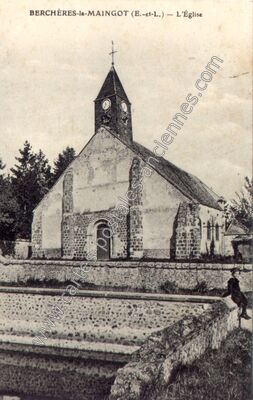 Carte postale ancienne Bercheres la Maingot — Berchères-Saint-Germain (Eure-et-Loir)