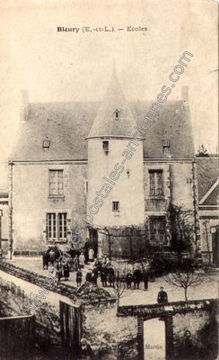 Carte postale ancienne Ecoles — Bleury (Eure-et-Loir)