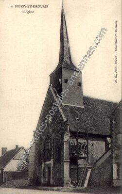 Carte postale ancienne L'Eglise — Boissy-en-Drouais (Eure-et-Loir)
