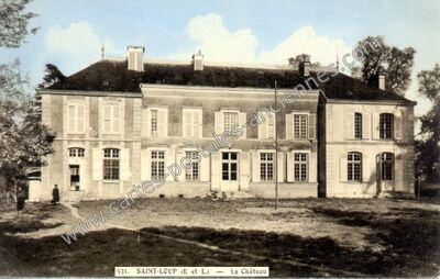 Carte postale ancienne Chateau de St Loup — La Bourdinière-Saint-Loup (Eure-et-Loir)