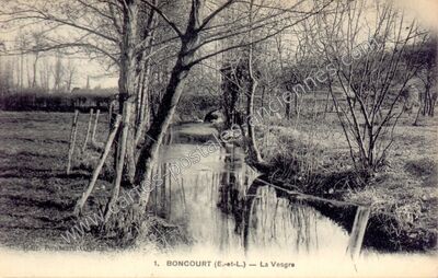 Carte postale ancienne La Vesgre — Boncourt (Eure-et-Loir)