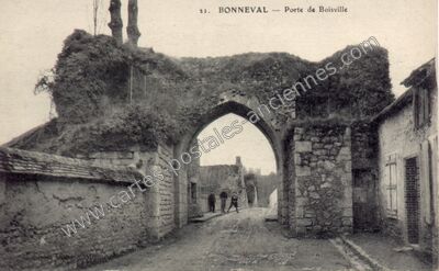 Carte postale ancienne Porte de Boisville — Bonneval (Eure-et-Loir)