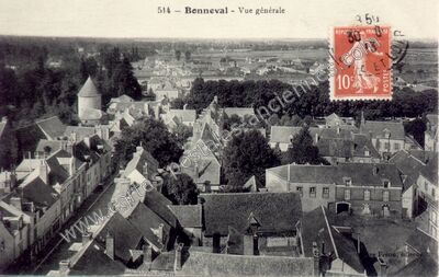 Carte postale ancienne Vue générale — Bonneval (Eure-et-Loir)