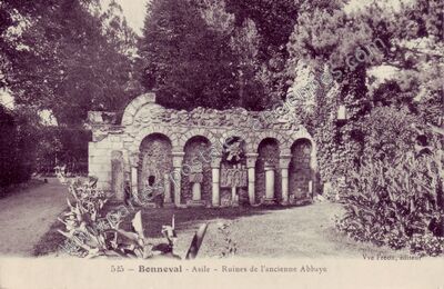 Carte postale ancienne Asile - Ruines de l'ancienne Abbaye — Bonneval (Eure-et-Loir)