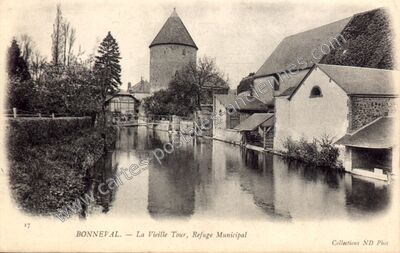 Carte postale ancienne La Vieille Tour, Refuge Municipal — Bonneval (Eure-et-Loir)