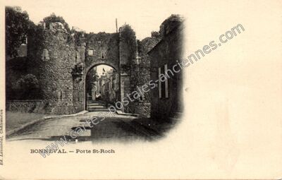 Carte postale ancienne Porte St-Roch — Bonneval (Eure-et-Loir)