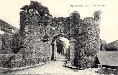 Carte postale ancienne Porte St-Roch — Bonneval (Eure-et-Loir)