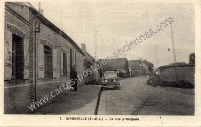 Carte postale ancienne Gironville — Boullay les Deux Eglises (Eure-et-Loir)