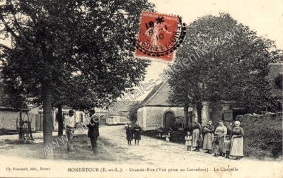Carte postale ancienne Mondetour — Boullay les Deux Eglises (Eure-et-Loir)