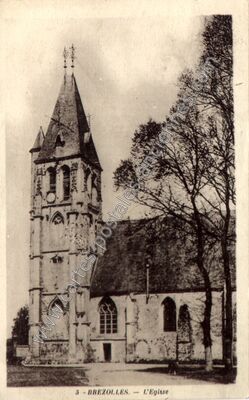 Carte postale ancienne L'Eglise — Brezolles (Eure-et-Loir)
