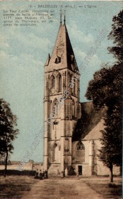 Carte postale ancienne L'Eglise — Brezolles (Eure-et-Loir)