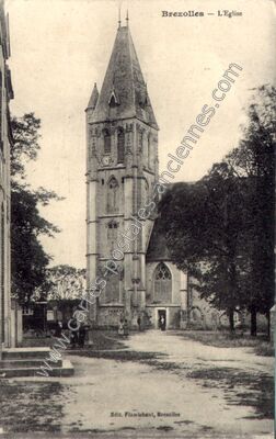 Carte postale ancienne L'Eglise — Brezolles (Eure-et-Loir)