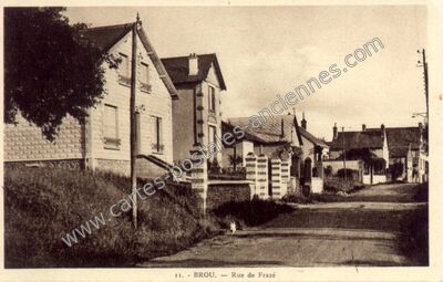 Carte postale ancienne Rue de Frazé — Brou (Eure-et-Loir)