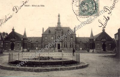 Carte postale ancienne Hôtel-de-Ville — Brou (Eure-et-Loir)