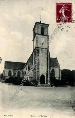 Carte postale ancienne L'Église — Brou (Eure-et-Loir)