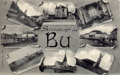 Carte postale ancienne Souvenir — Bû (Eure-et-Loir)
