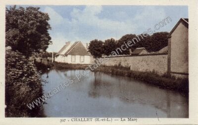 Carte postale ancienne La Mare — Challet (Eure-et-Loir)