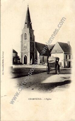 Carte postale ancienne L'Eglise — Champrond-en-Gâtine (Eure-et-Loir)