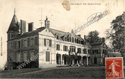 Carte postale ancienne Chateau de Beauvoir — La Chapelle-du-Noyer (Eure-et-Loir)