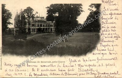 Carte postale ancienne Chateau de Beauvoir — La Chapelle-du-Noyer (Eure-et-Loir)