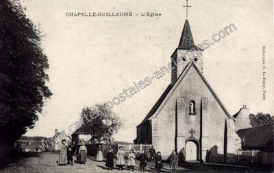 Carte postale ancienne L'Eglise — Chapelle-Guillaume (Eure-et-Loir)