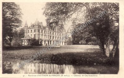 Carte postale ancienne Chateau de Charbonnieres — Charbonnières (Eure-et-Loir)