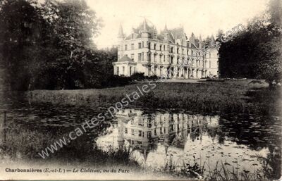 Carte postale ancienne Chateau de Charbonnieres — Charbonnières (Eure-et-Loir)