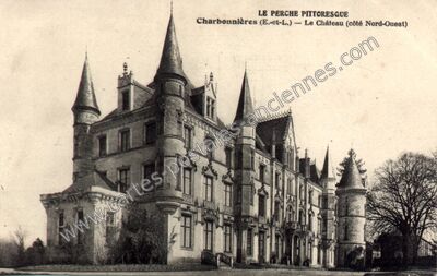 Carte postale ancienne Chateau de Charbonnieres — Charbonnières (Eure-et-Loir)