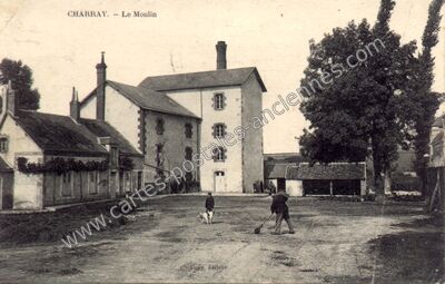 Carte postale ancienne Le Moulin — Charray (Eure-et-Loir)